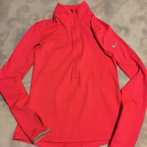 Pink Nike Woman Half Zip Running Top